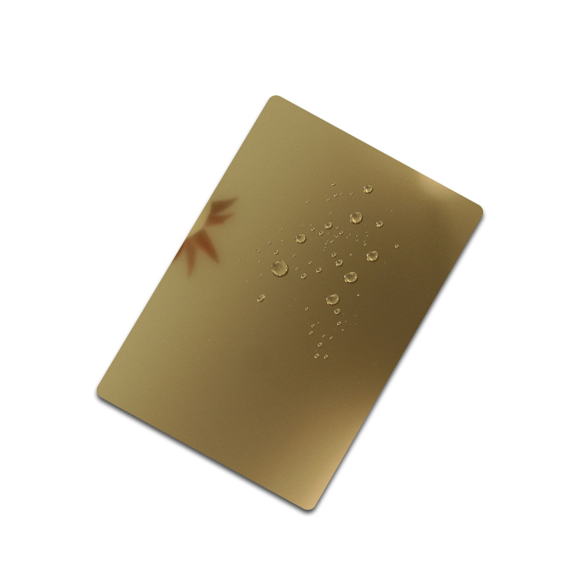 Stainless Steel Sandblasted Champagne Gold Shiny sheet