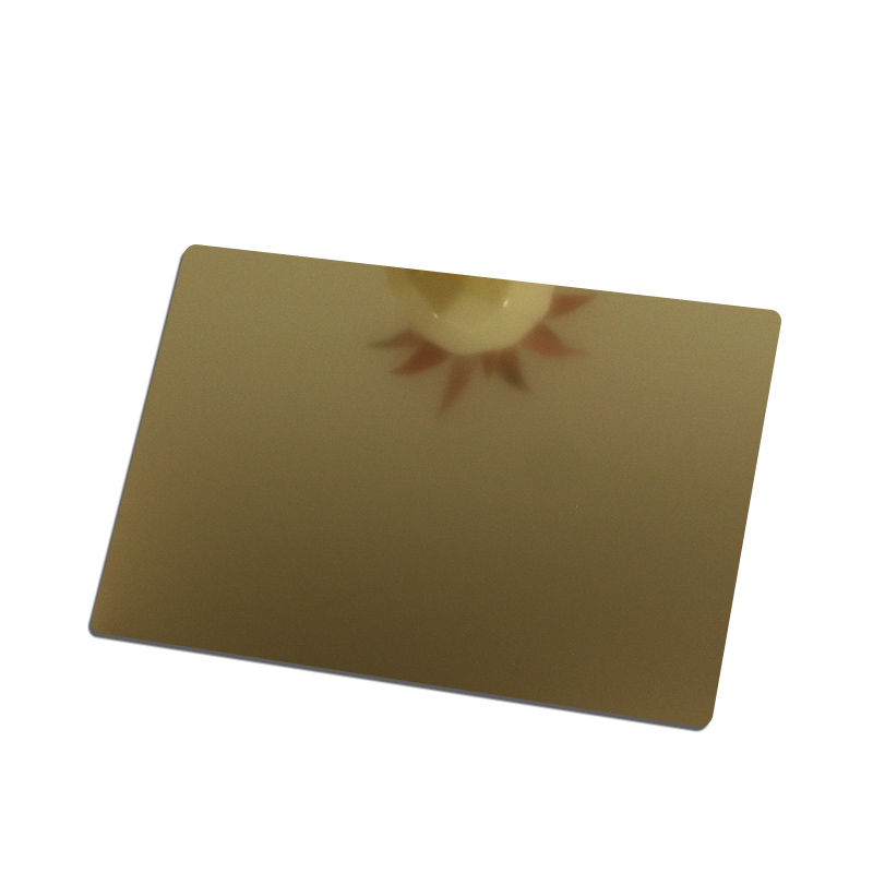 Stainless Steel Sandblasted Champagne Gold Shiny sheet