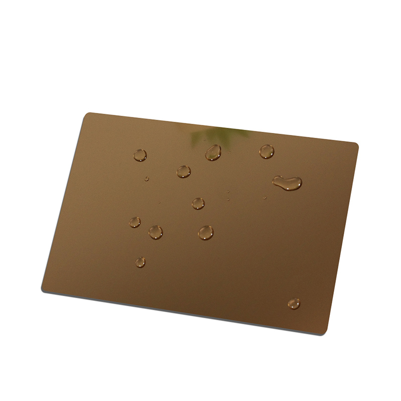 Stainless Steel Sandblasted Rose Gold Shiny sheet