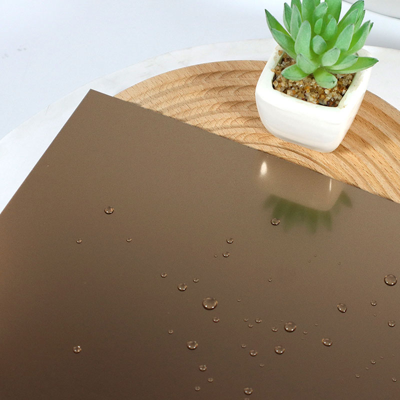 Stainless Steel Sandblasted Rose Gold Shiny sheet