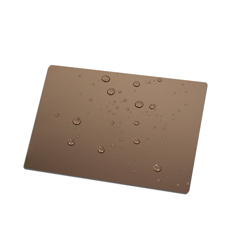 Stainless Steel Sandblasted Tea Gold Shiny sheet