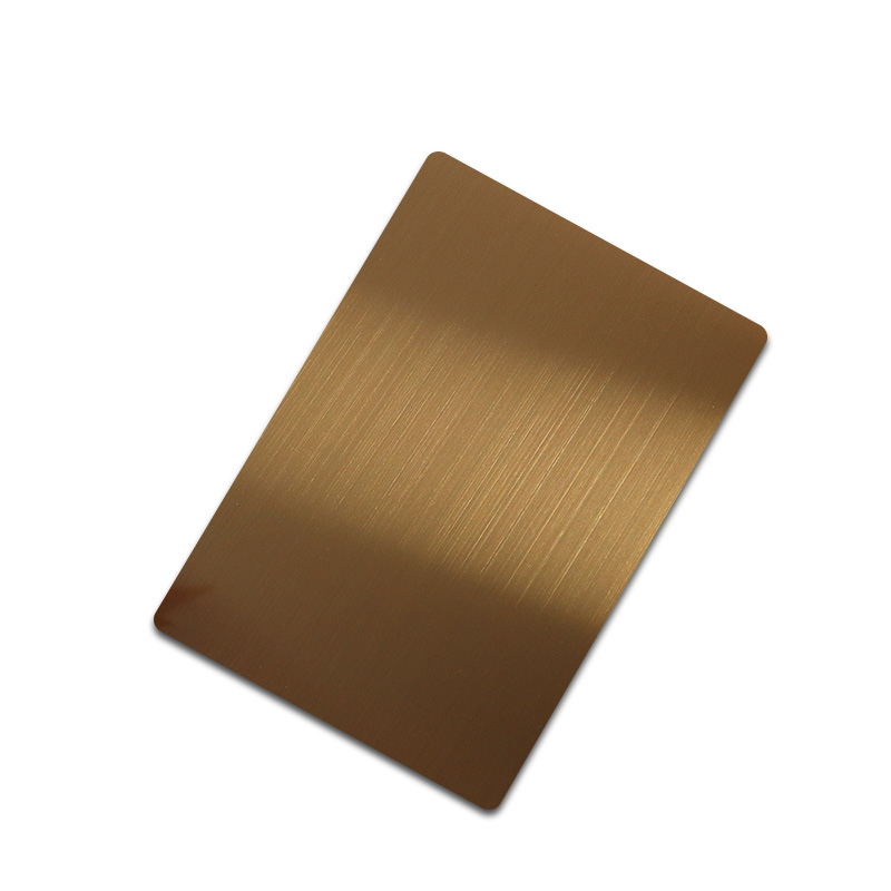 Stainless Steel Hairline Rose Gold Shiny AFP Sheet
