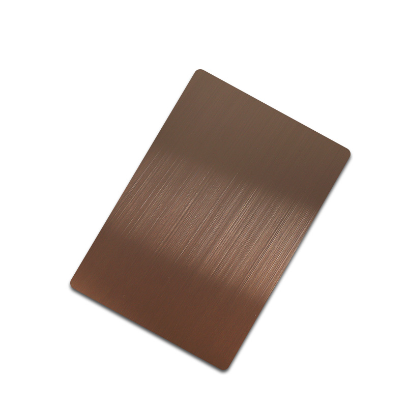 Stainless Steel Hairline Brown Shiny AFP Sheet