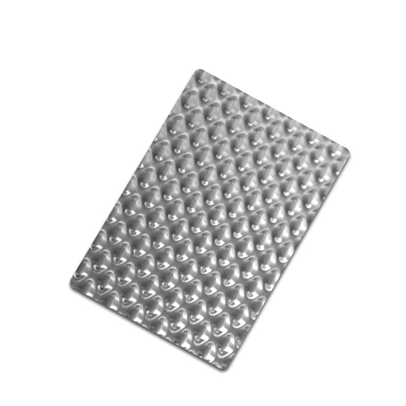 Stainless Steel Embossed Hairline Big Water Beads Sheet