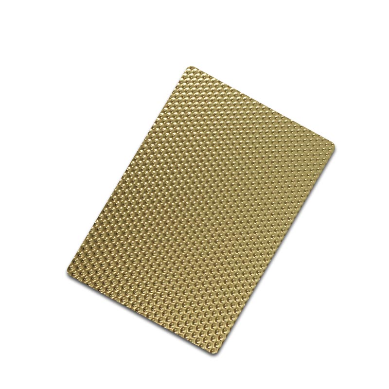 Stainless Steel Mirror Gold Small Dots Sheet