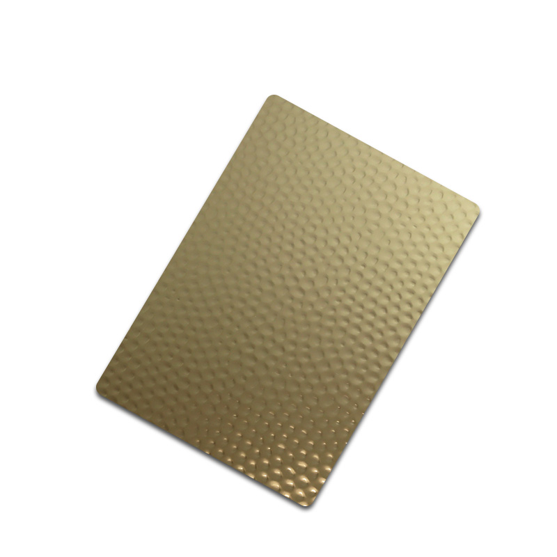 Stainless Steel Mirror Champange Gold Honeycomb-A Sheet