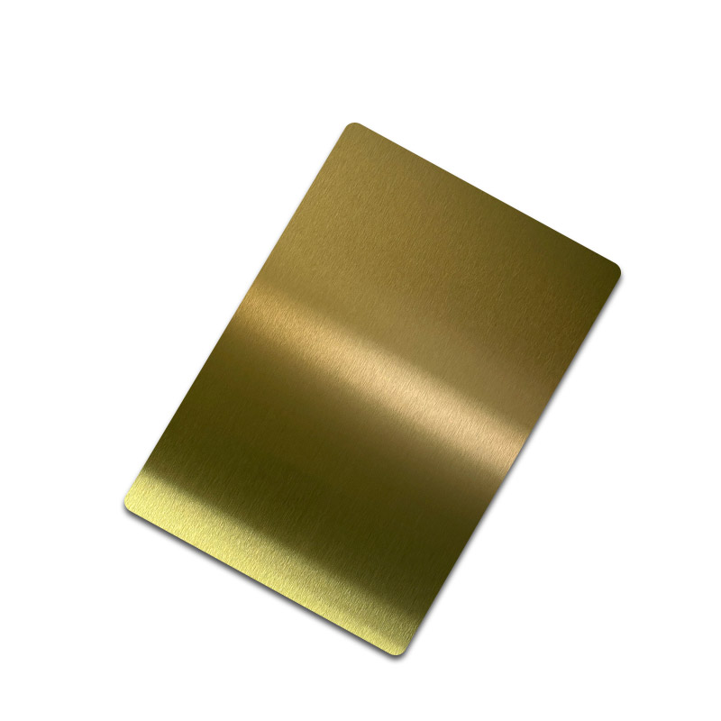 Stainless Steel NO.4 Gold Shiny AFP Sheet
