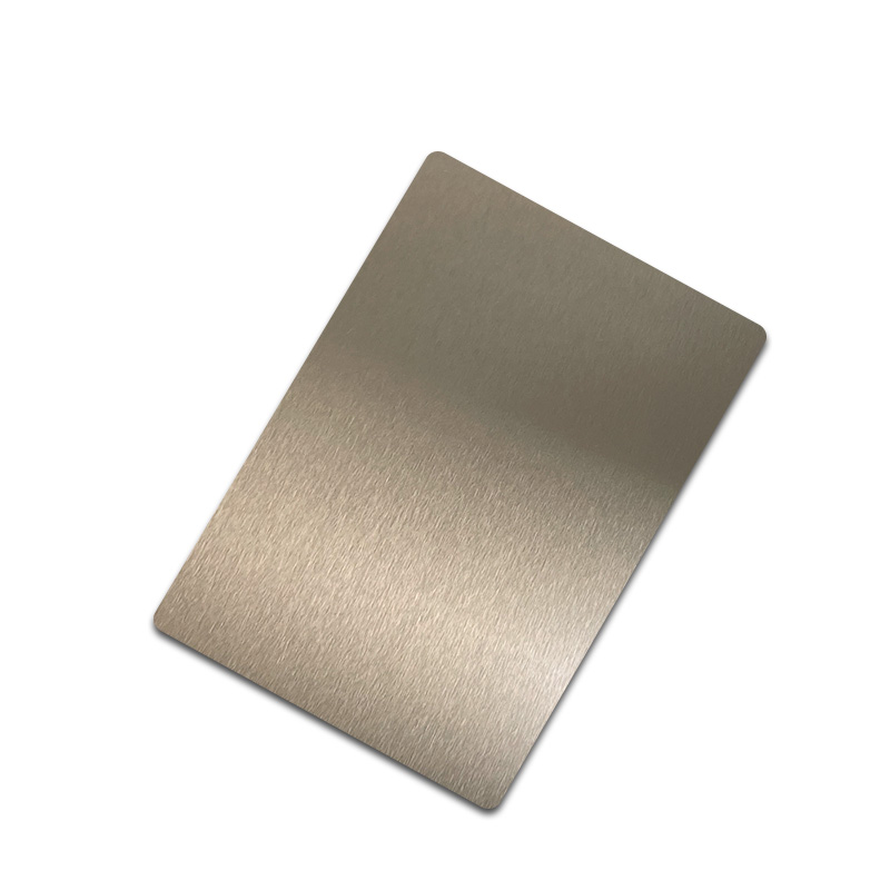 Stainless Steel NO.4 Tea Gold Shiny AFP Sheet