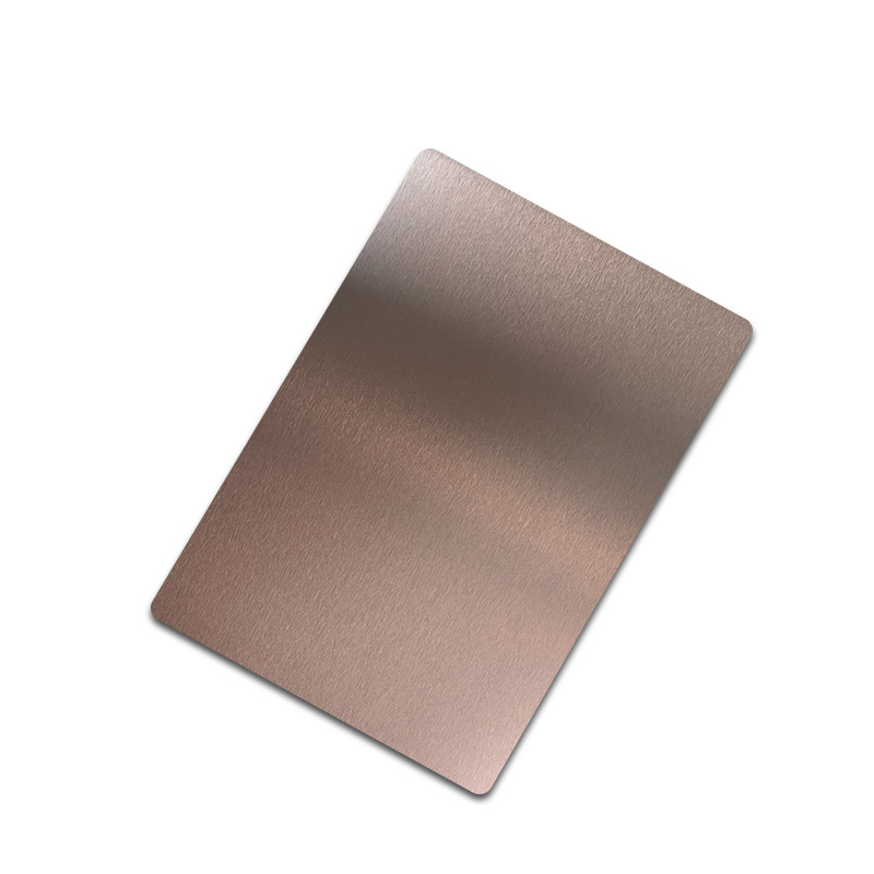 Stainless Steel NO.4 Brown Shiny AFP Sheet