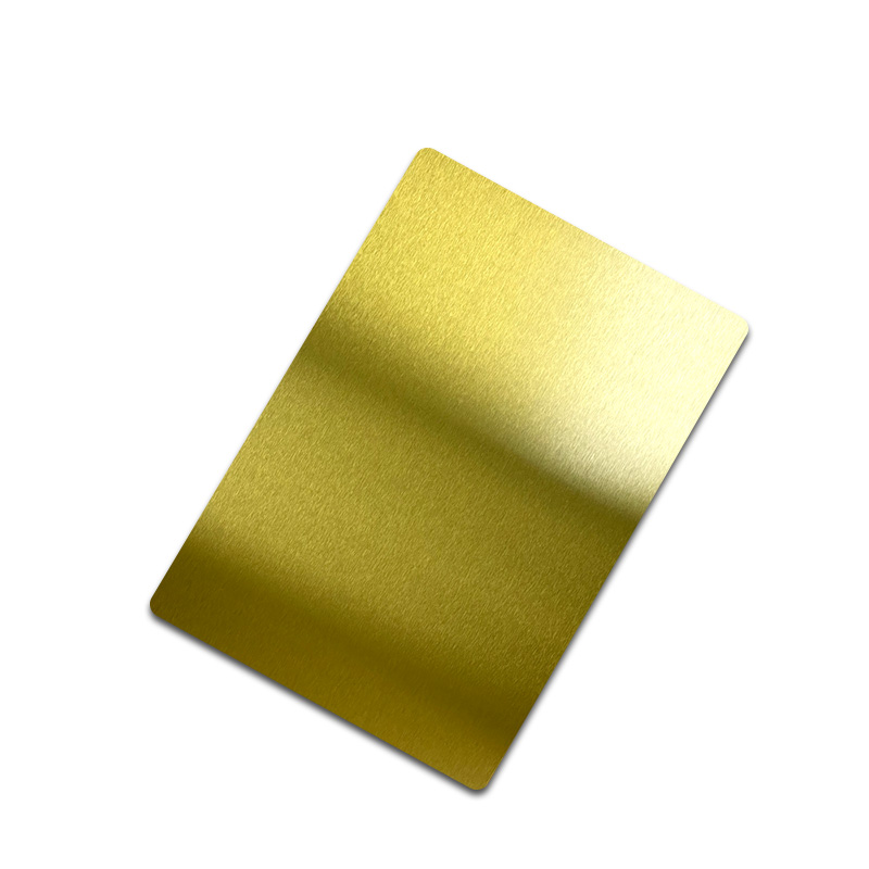 Stainless Steel NO.4 K-gold Shiny AFP Sheet