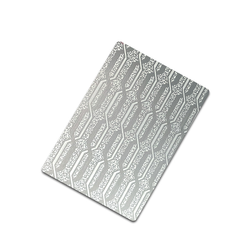 Stainless Steel Hairline Etched Sheet A