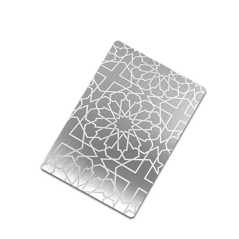 Stainless Steel Hairline Etched Sheet D