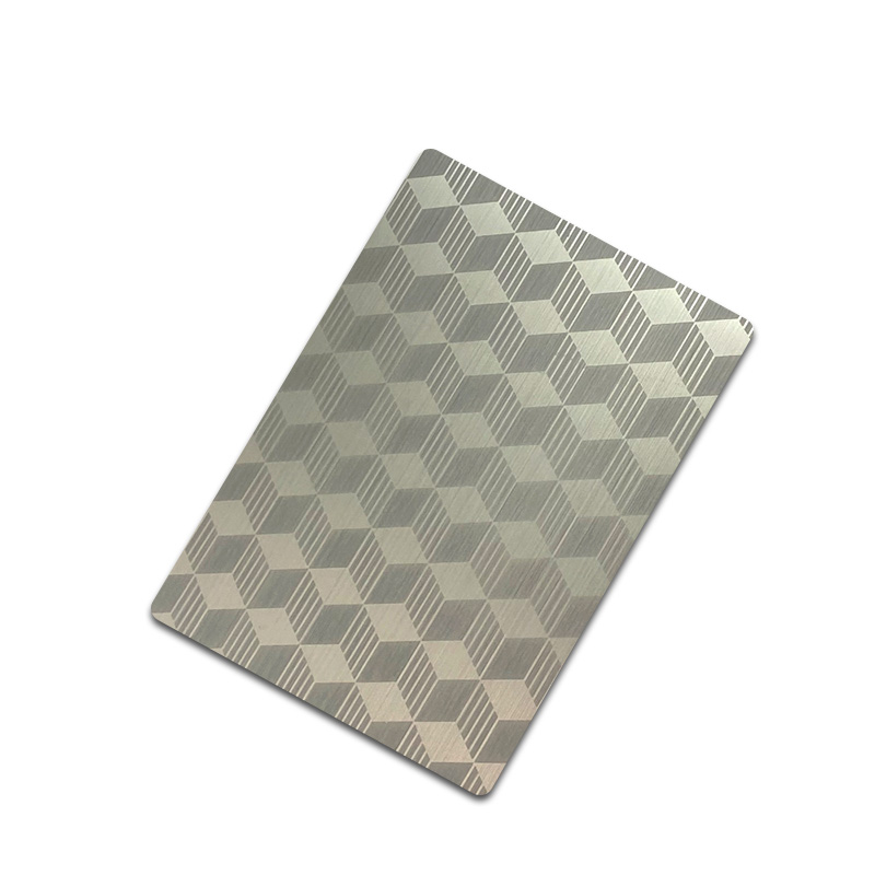Stainless Steel Hairline Grey Matt AFP Etched  Sheet