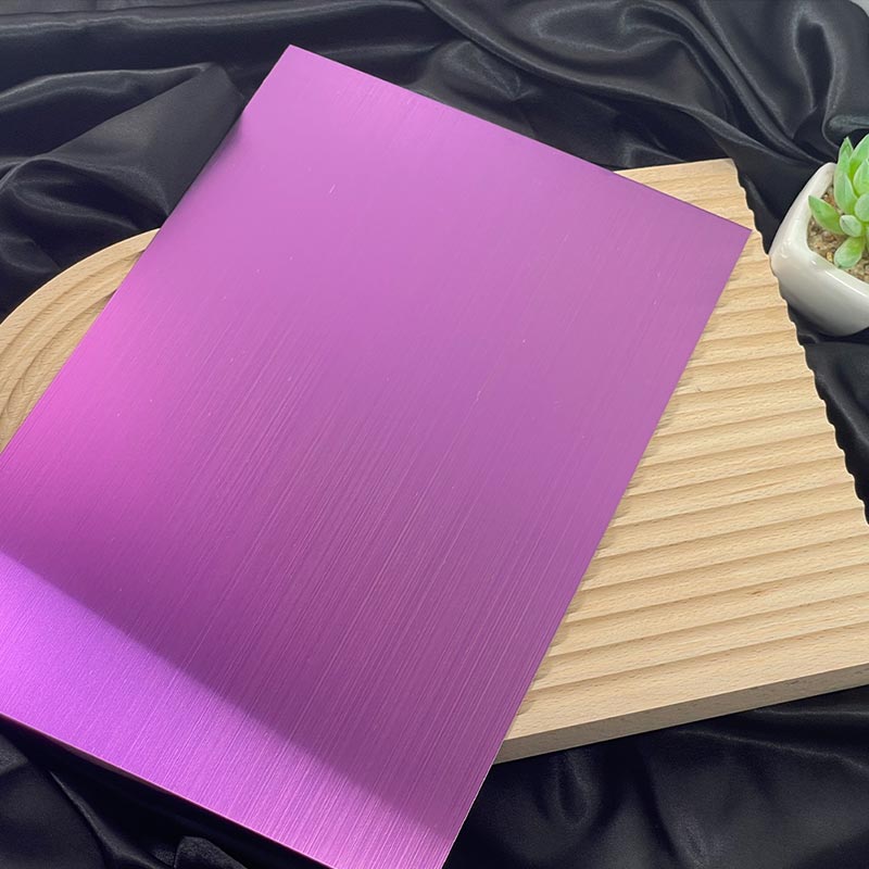 Stainless Steel Hairline Pink Sheet