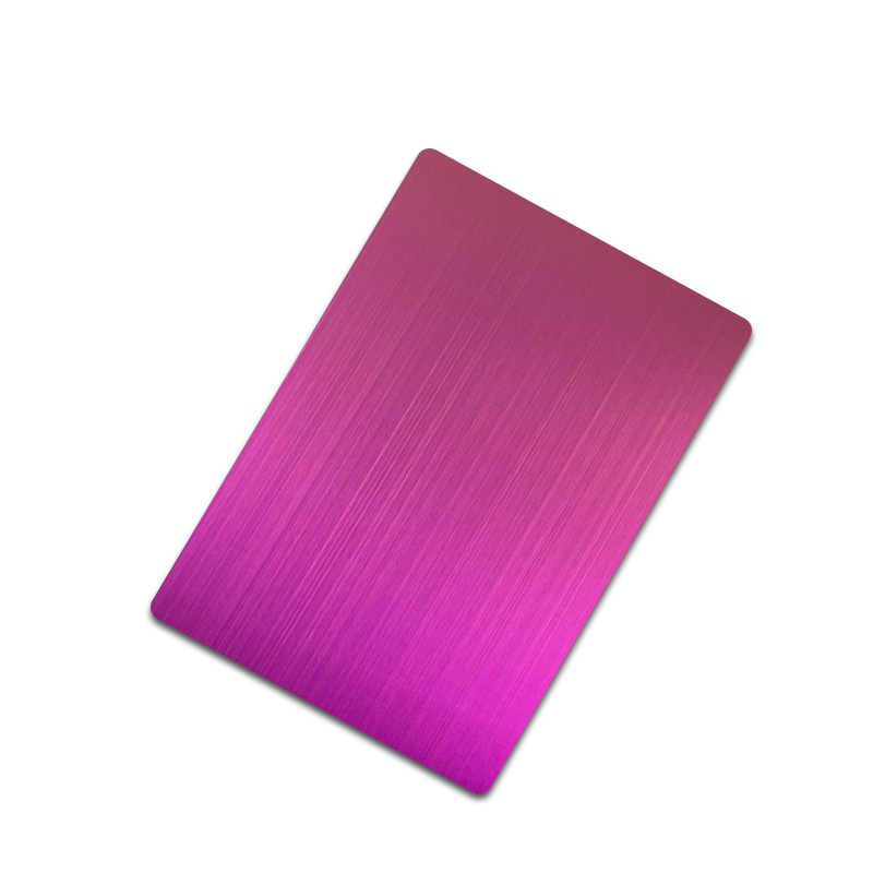 Stainless Steel Hairline Purple Sheet