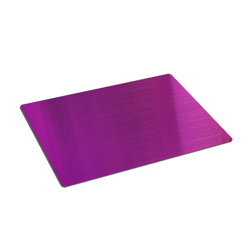 Stainless Steel Hairline Purple Sheet