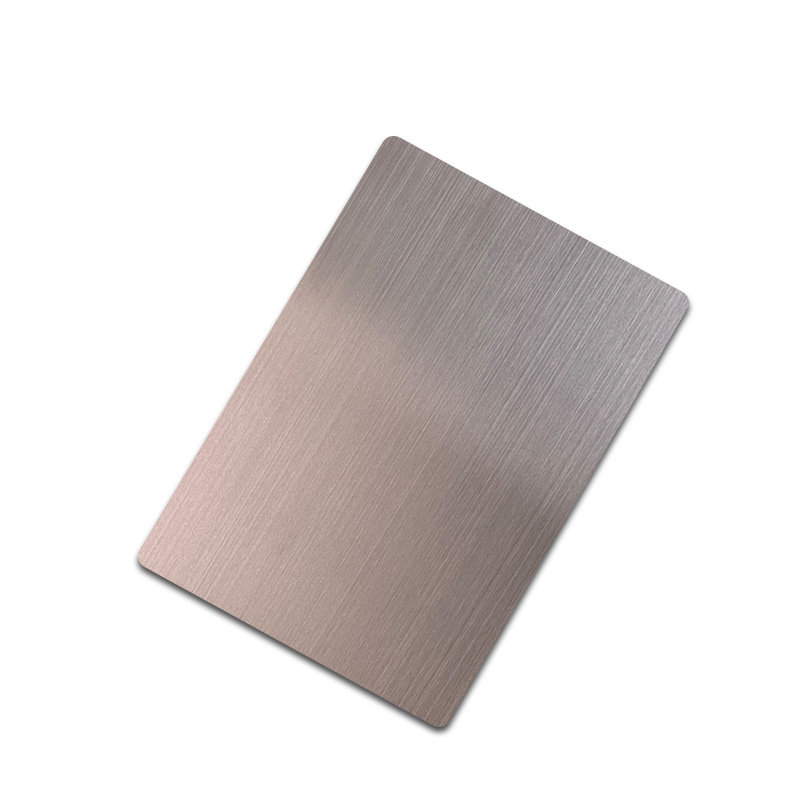 Stainless Steel Hairline Brown Sheet