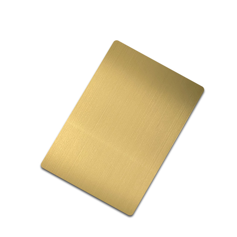 Stainless Steel Hairline Brass Sheet