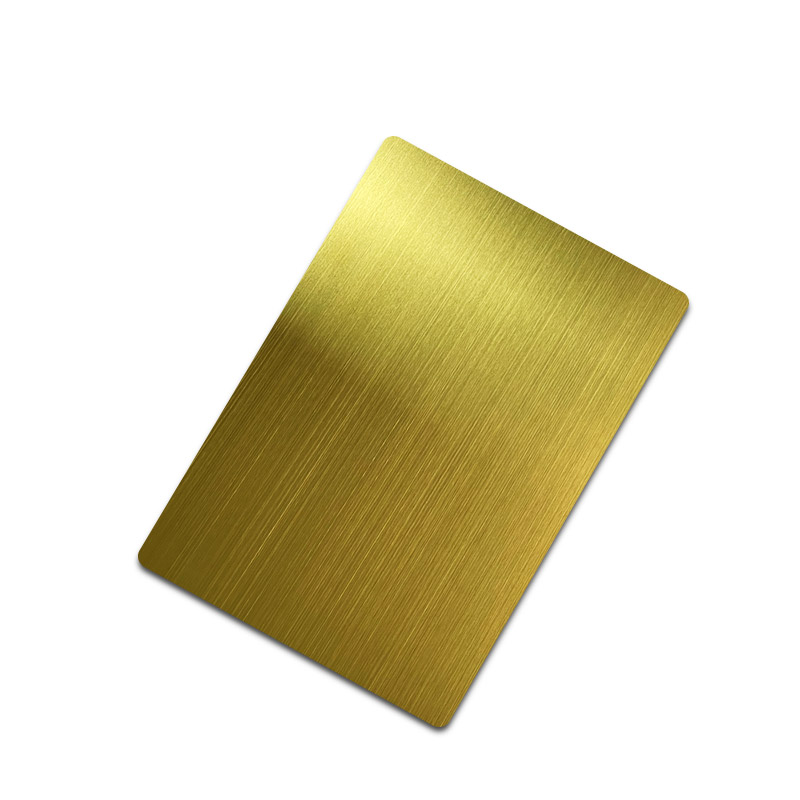 Stainless Steel Hairline K-gold Sheet