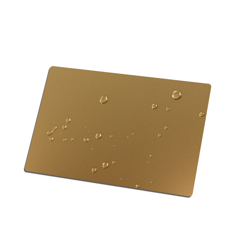 Stainless Steel Sandblasted Gold Matt AFP Sheet