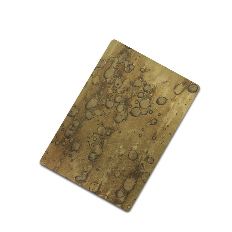 Stainless Steel Archaize Vibration Brass-A Sheet