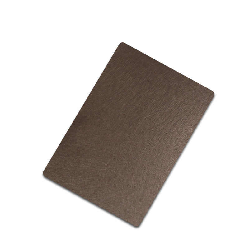 Stainless Steel Vibration Brown Shiny Sheet