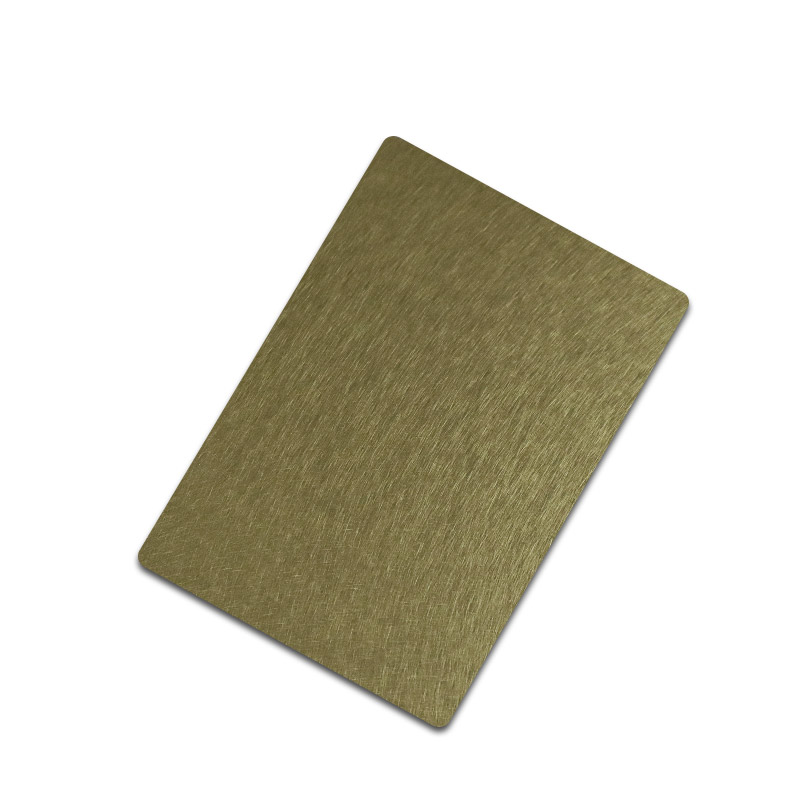 Stainless Steel Vibration Brass Shiny Sheet