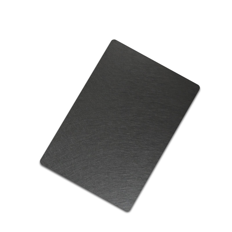 Stainless Steel Vibration PVD Black Shiny Sheet