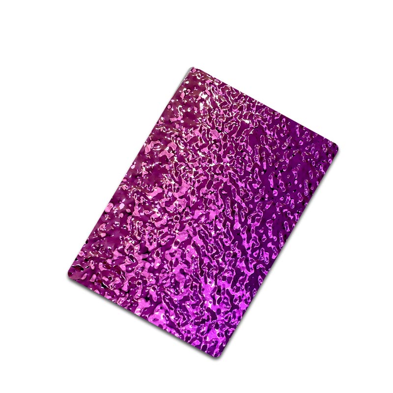Stainless Steel Small Wave Purple Water Ripple Sheet