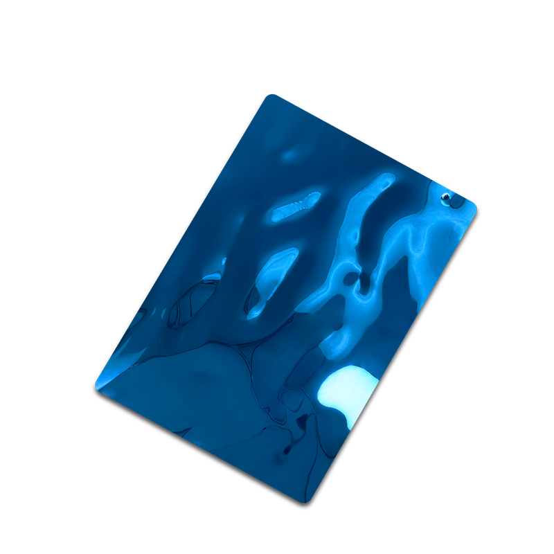Blue Flow Water Stainless Steel Ripple Sheet