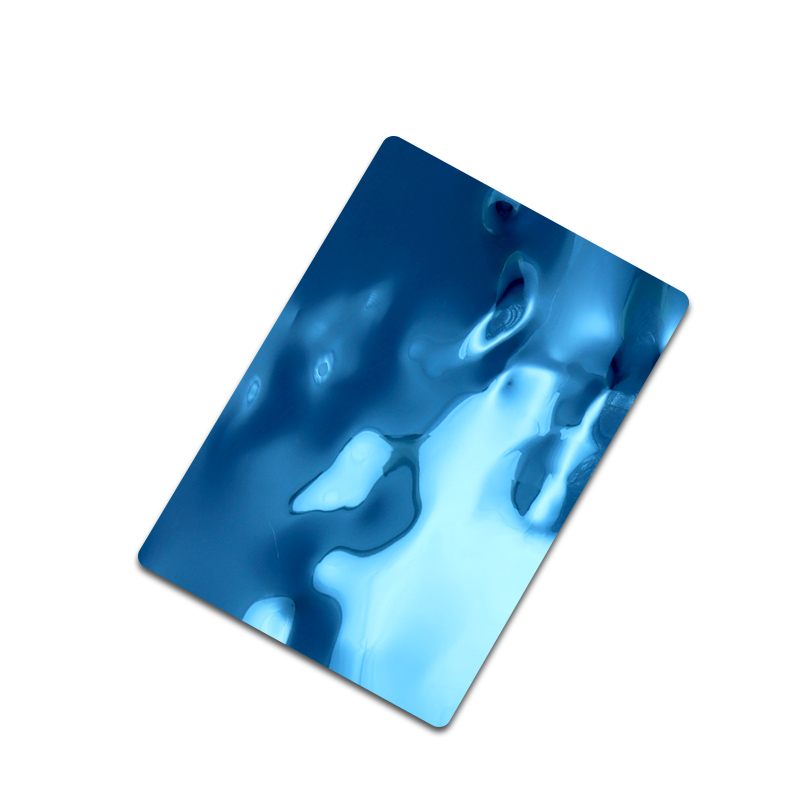 Blue Shallow Water Ripple Stainless Steel Sheet