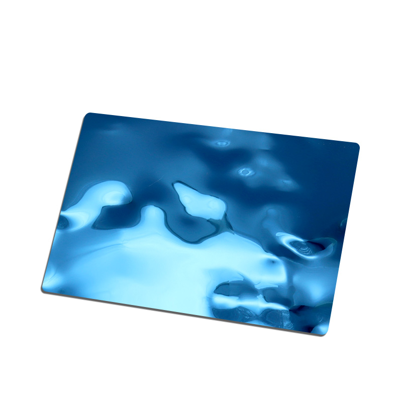 Blue Shallow Water Ripple Stainless Steel Sheet