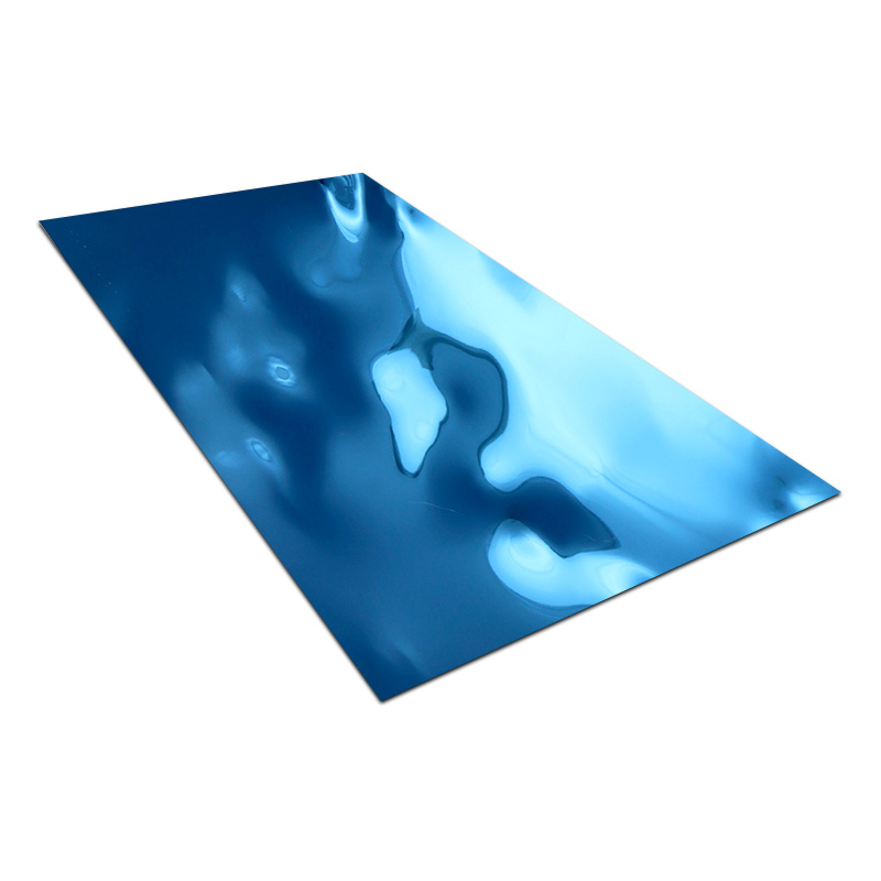 Blue Shallow Water Ripple Stainless Steel Sheet