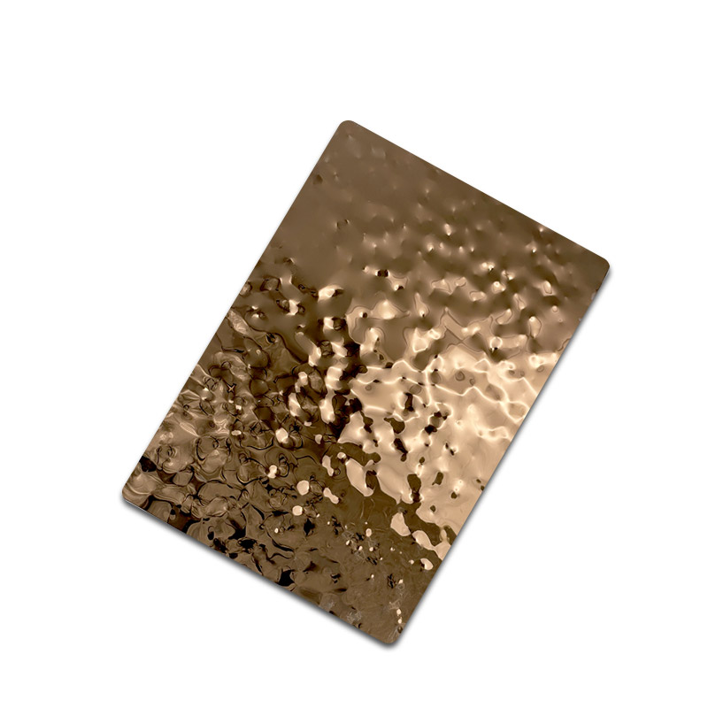 Stainless Steel Small Wave Rose Gold Water Ripple Sheet