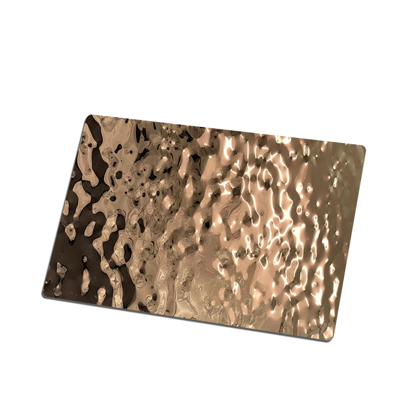 Stainless Steel Small Wave Rose Gold Water Ripple Sheet