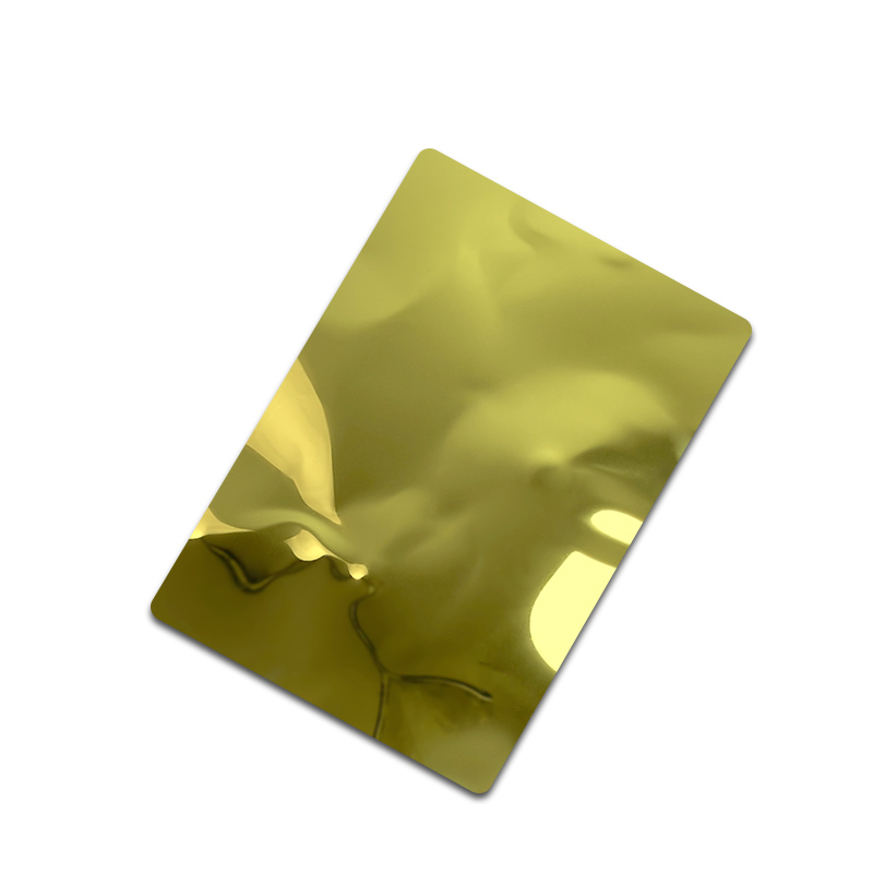 Gold Shallow Water Ripple Stainless Steel Sheet