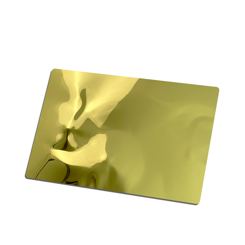 Gold Shallow Water Ripple Stainless Steel Sheet