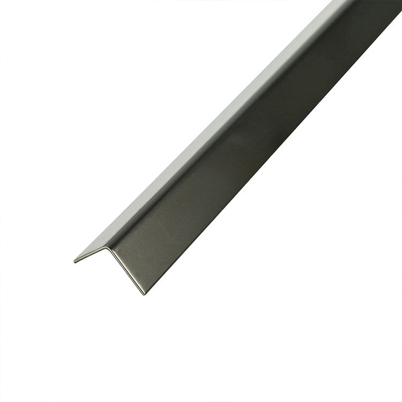 Stainless Steel L-shape Groove Sandblasted Tile Trim