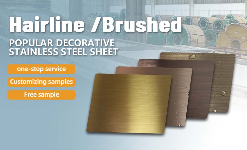 Hairline Stainless Steel Color Sheet