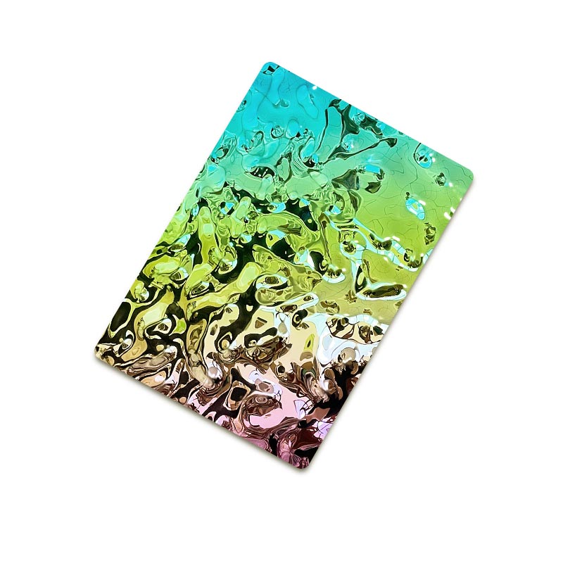 Stainless Steel Pvd Coated Colorful Ripple Sheet