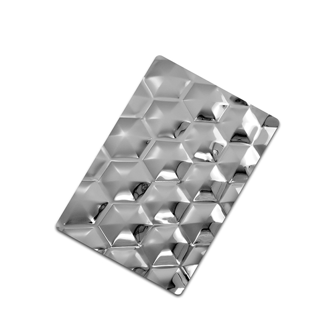 Stainless Steel Hexagon-A Embossed Decorative Sheet